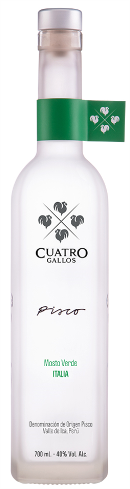 Pisco Cuatro Gallos Mosto Verde Italia Aromatico 2020