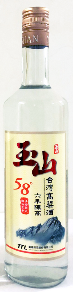 Yushan Taiwan Kaoliang Liquor Aged 6 Years 58%