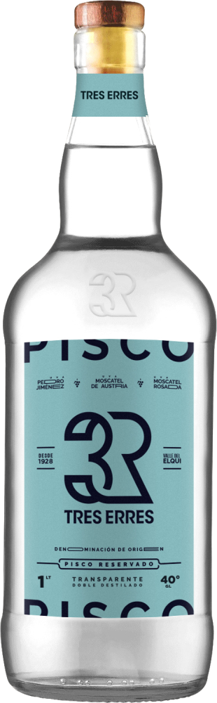Pisco Tres Erres Transparente 40°