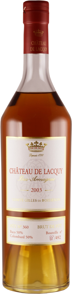 Château de Lacquy Bas Armagnac Millésime 2003