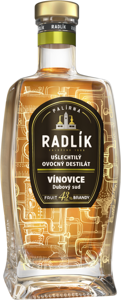 Grapes Brandy from Oak Barrel - Vínovice, dubový sud