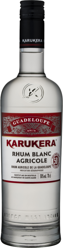 Rhum Karukera - Rhum blanc agricole Les Vertisols 50°