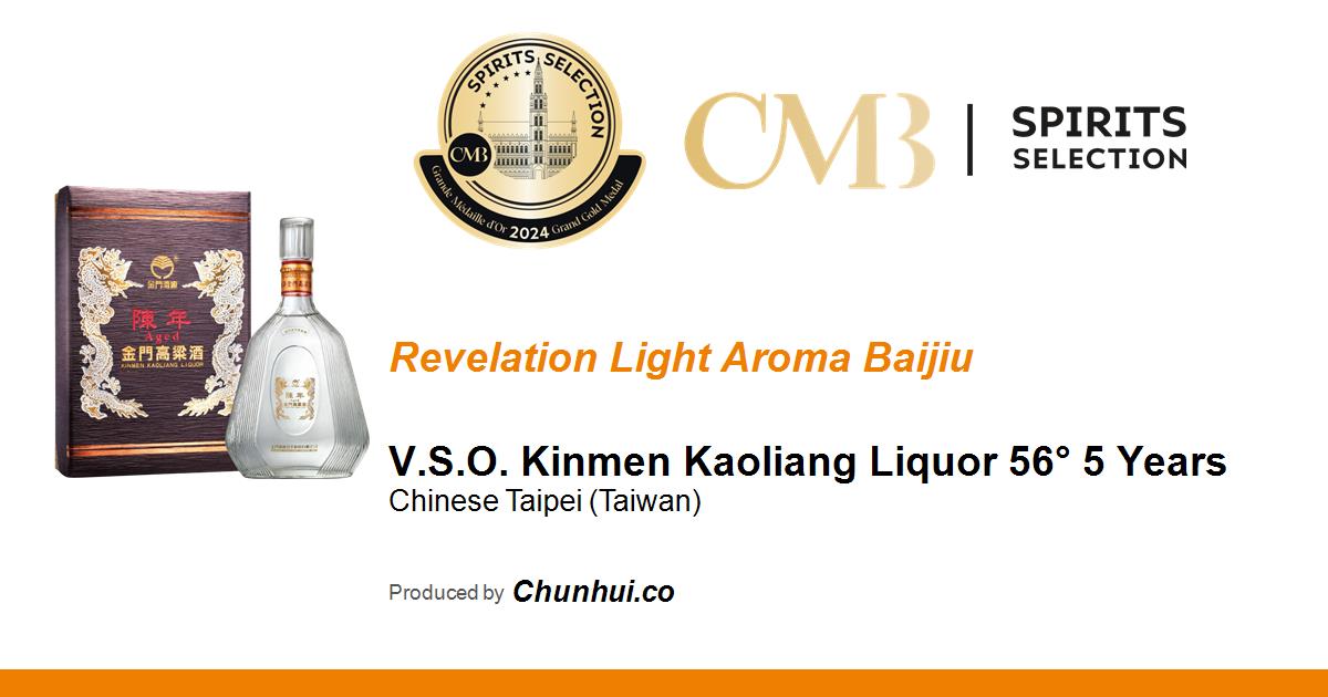 V.S.O. Kinmen Kaoliang Liquor 56° 5 Years • Spirits Selection