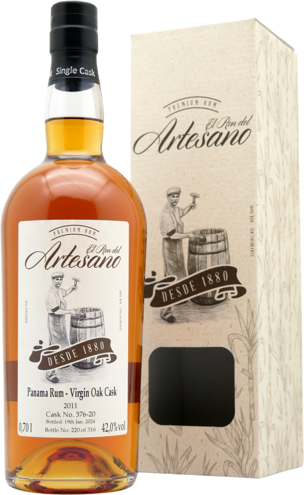 El Ron del Artesano Panama Rum Virgin Oak Cask 2011