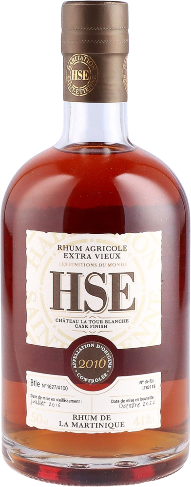 Rhum Agricole Extra Vieux HSE Château La Tour Blanche 2016