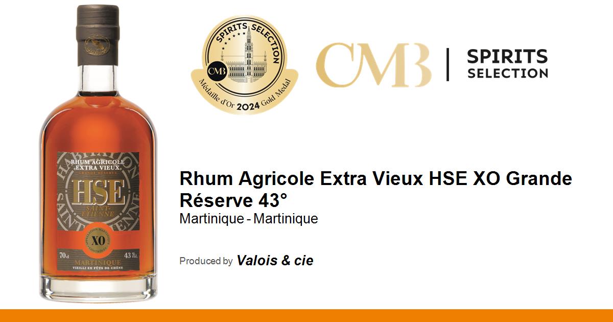 Rhum Agricole Extra Vieux HSE XO Grande Réserve 43° • Spirits Selection