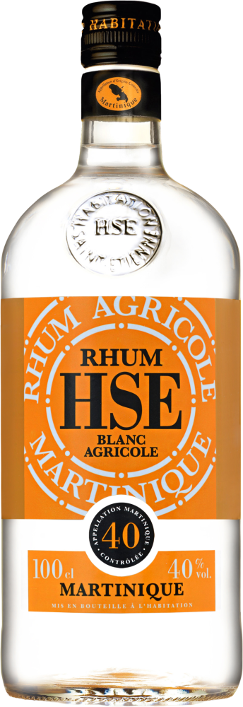 Rhum Blanc Agricole AOC Martinique HSE 40° - 100cl