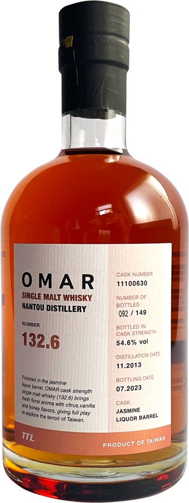 Omar Single Malt Whisky Cask Strength (Jasmine Liquor Barrel) 132.6