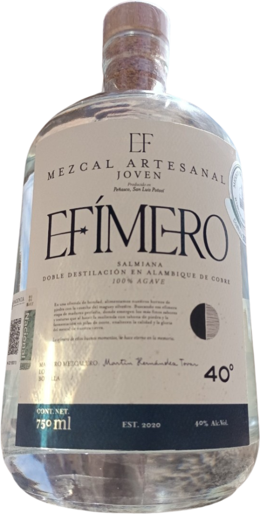 Efimero Mezcal Artesanal Joven 10 Años