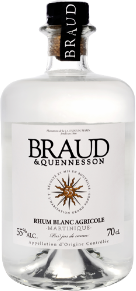 Braud & Quennesson Rhum Blanc Agricole 55°