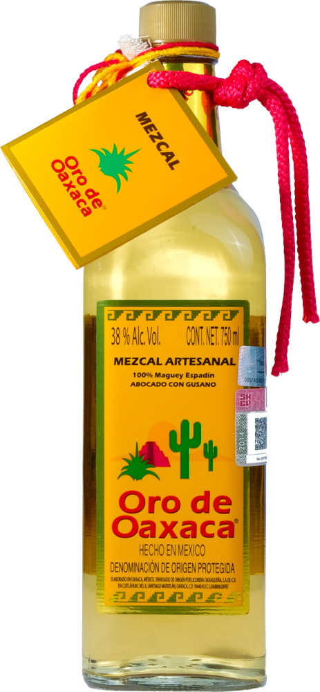 Mezcal Oro de Oaxaca - Joven Con Gusano de Maguey