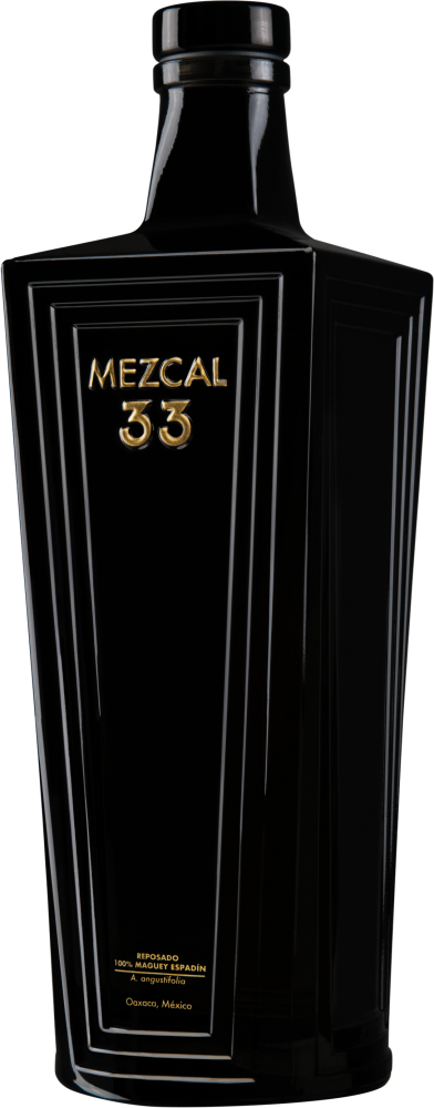 Mezcal 33 Mlc, Mezcal Artesanal Reposado 100% Agave A. Angustifolia