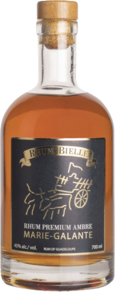 Rhum Bielle Ambré Premium Gricole de Marie Galante Double Distilation - 45°
