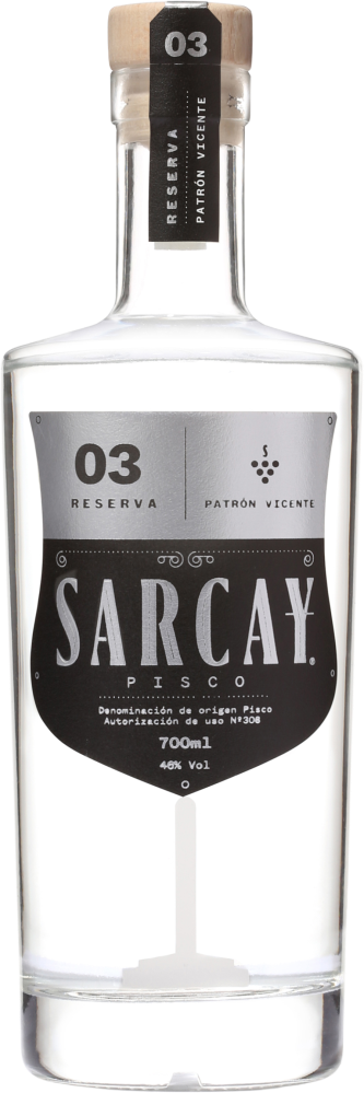 Pisco Sarcay Acholado Patrón Vicente 46° 2024