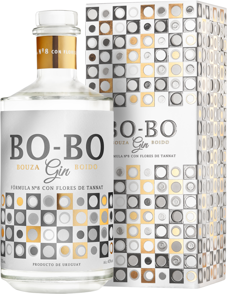 Bo-Bo Gin Fórmula N°8 con flores de Tannat