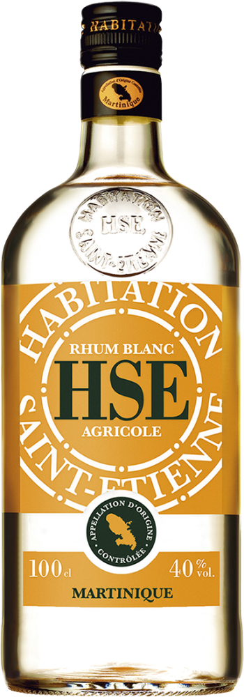 Rhum Blanc Agricole AOC Martinique HSE 40° 100cl