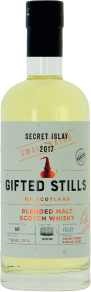 Secret Islay Adg 2 Hogshead Gifted Stills Blended Malt Scotch Whisky 43% 2017