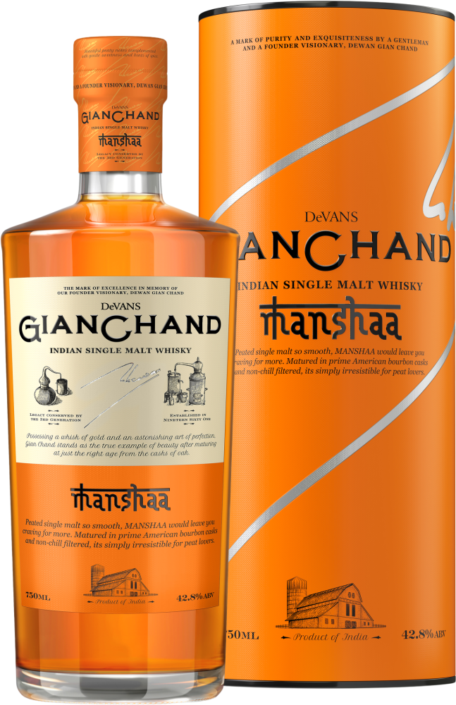 Devans GianChand Indian Single Malt Whisky Manshaa