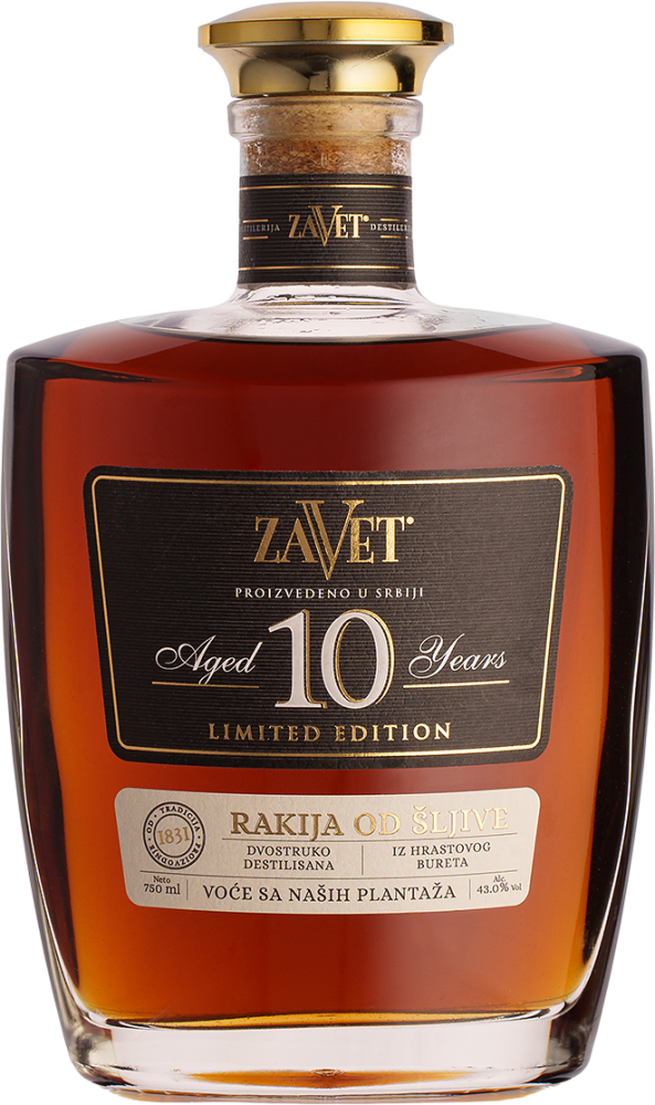 Zavet Rakija Od Šljive - Plum Rakia 10 Years